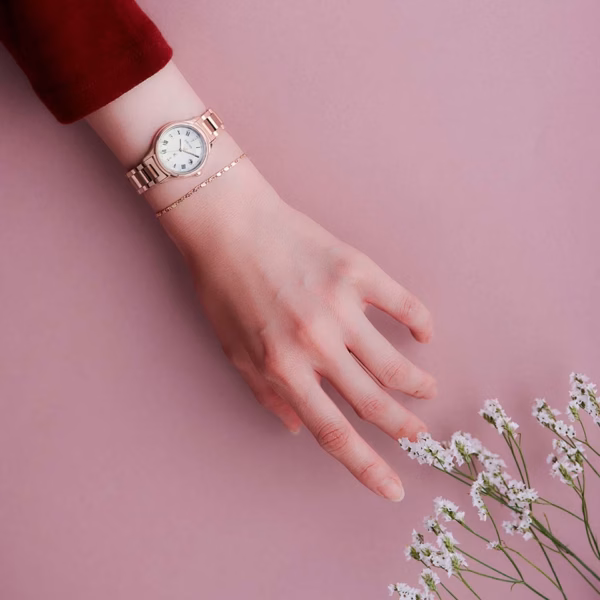 CITIZEN 星辰 xC hikari collection 光系列 櫻花粉 光動能電波女錶 ES9497-96A：圖片 6