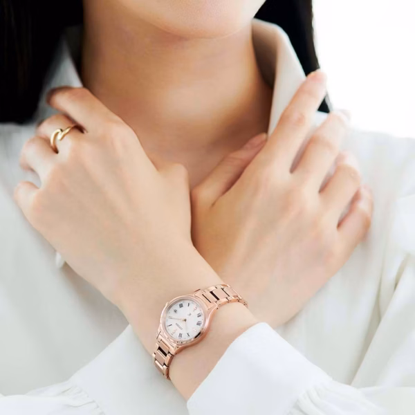 CITIZEN 星辰 xC hikari collection 光系列 櫻花粉 光動能電波女錶 ES9497-96A：圖片 7