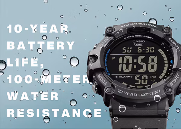 CASIO 卡西歐 AE-1500WH-1AVDF 黑色 大螢幕電子錶：圖片 2