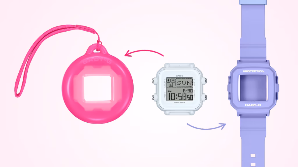 CASIO 卡西歐 BABY-G BGD-10K-6DR 酷洛米 Y2K風格時尚 淡紫色 數位像素動畫錶