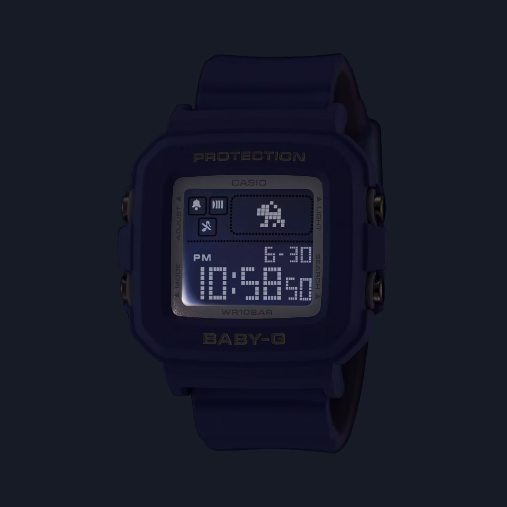 CASIO 卡西歐 BABY-G BGD-10K-6DR 酷洛米 Y2K風格時尚 淡紫色 數位像素動畫錶