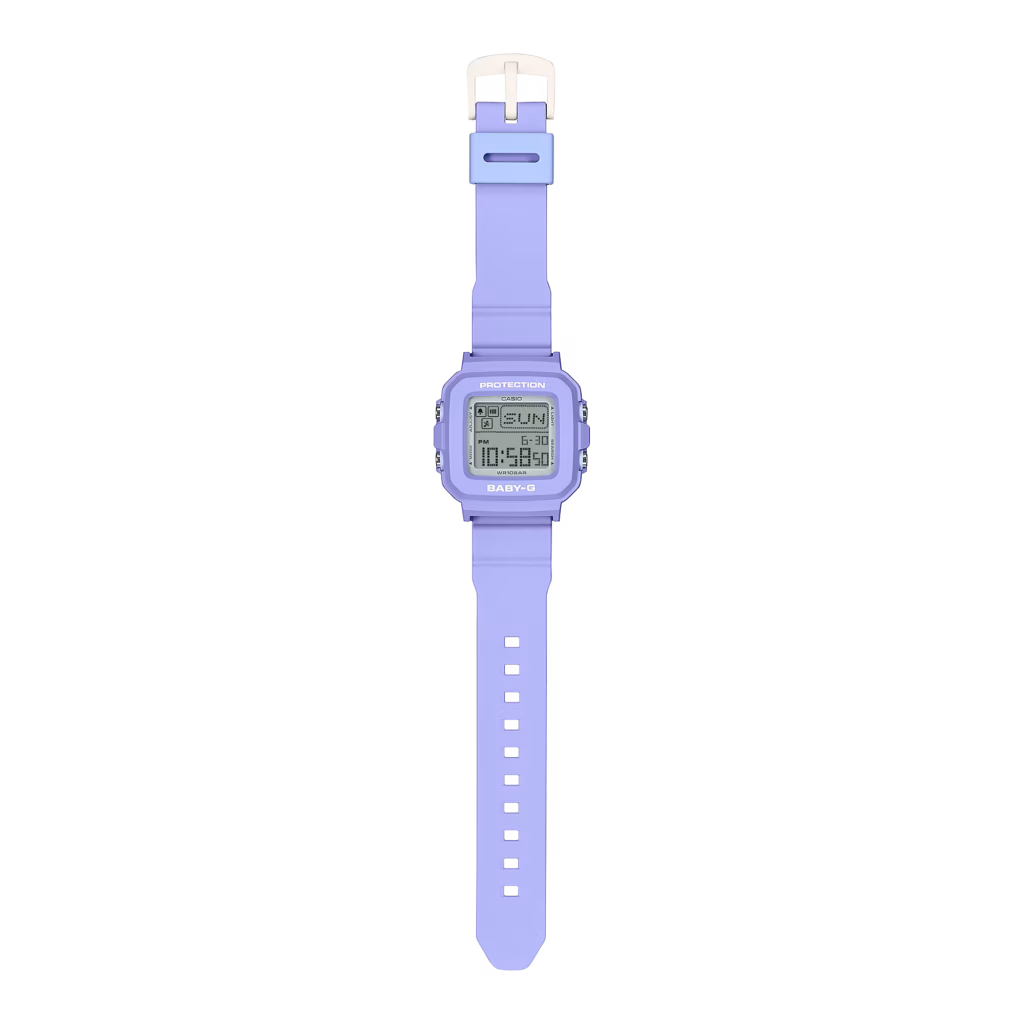 CASIO 卡西歐 BABY-G BGD-10K-6DR 酷洛米 Y2K風格時尚 淡紫色 數位像素動畫錶