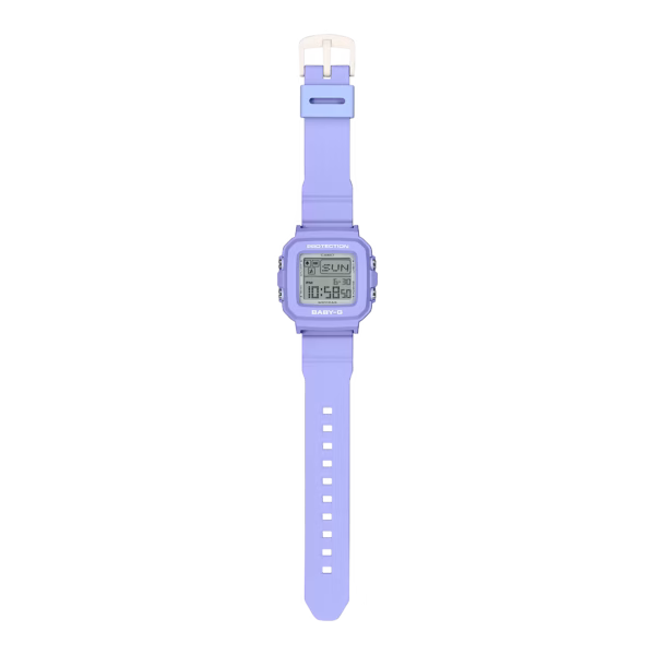 CASIO 卡西歐 BABY-G BGD-10K-6DR 酷洛米 Y2K風格時尚 淡紫色 數位像素動畫錶：圖片 5