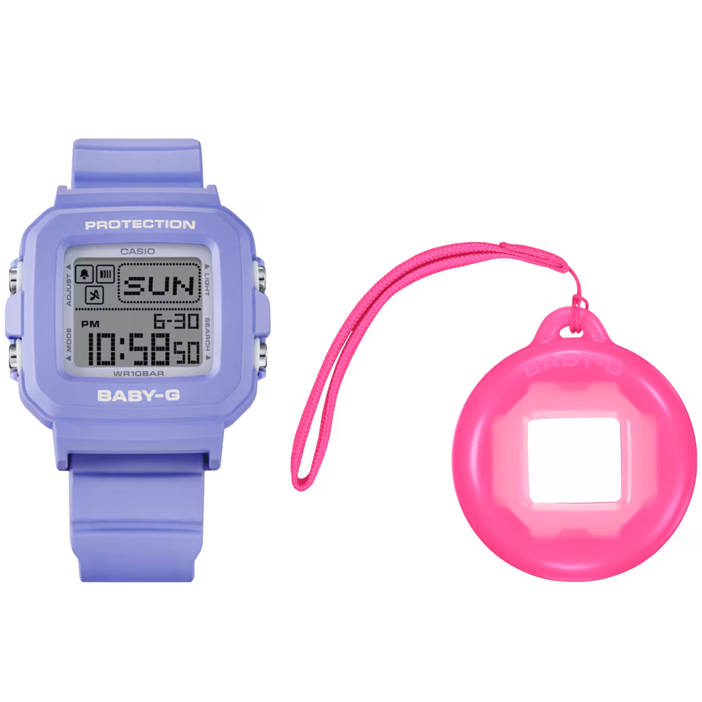 CASIO 卡西歐 BABY-G BGD-10K-6DR 酷洛米 Y2K風格時尚 淡紫色 數位像素動畫錶