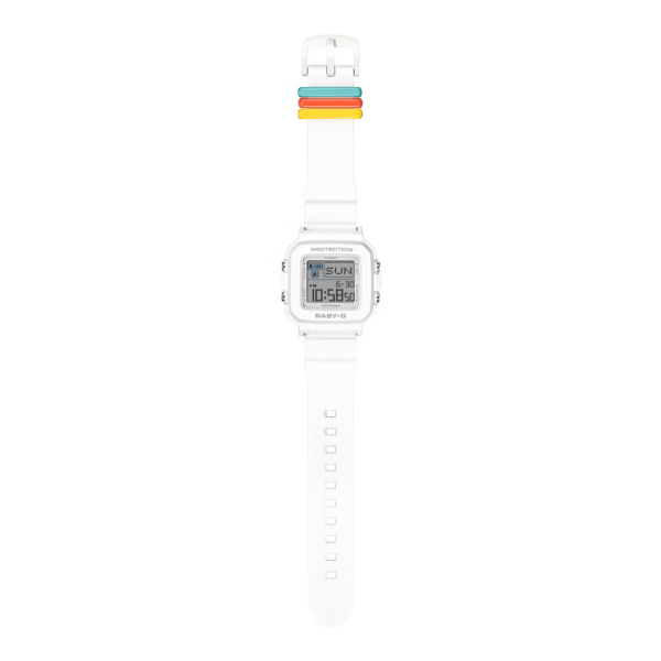CASIO 卡西歐 BABY-G BGD-10L-7DR 白色 數位像素動畫錶：圖片 10
