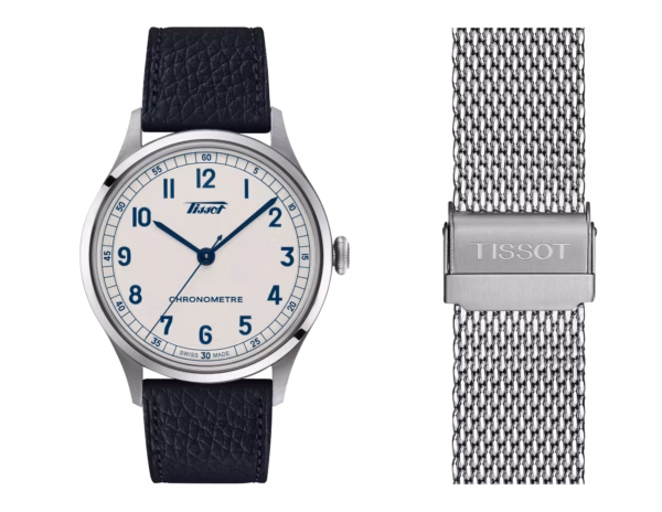 TISSOT 天梭 Heritage 1938 Automatic COSC 復刻系列 天文台認證機械錶 經典白 T142.464.16.032.00：圖片 3