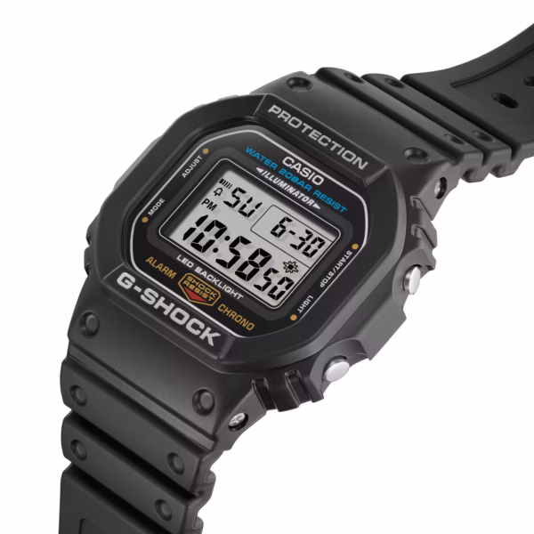 CASIO 卡西歐 G-SHOCK DW-5600UE-1 黑色 經典數位電子錶：圖片 6