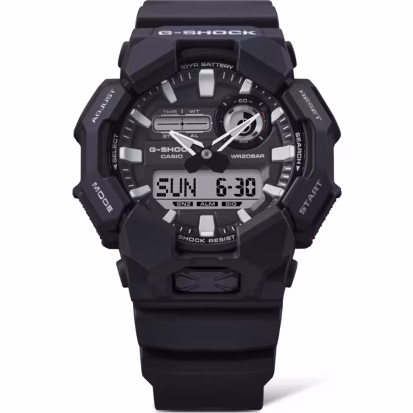 CASIO 卡西歐 G-SHOCK GA-010-1ADR 黑色 裝甲系列 數位指針雙顯錶：圖片 14