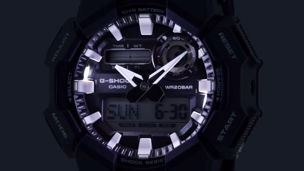 CASIO 卡西歐 G-SHOCK GA-010-1ADR 黑色 裝甲系列 數位指針雙顯錶：圖片 16