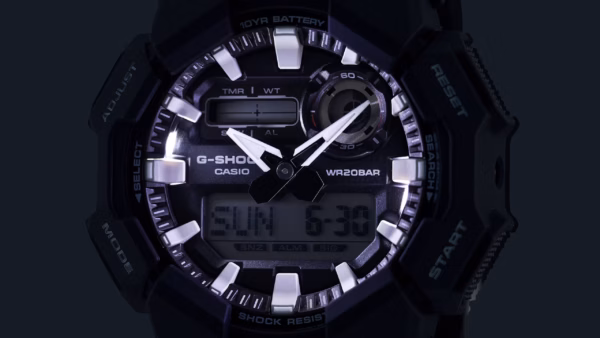 CASIO 卡西歐 G-SHOCK GA-010-1ADR 黑色 裝甲系列 數位指針雙顯錶：圖片 16