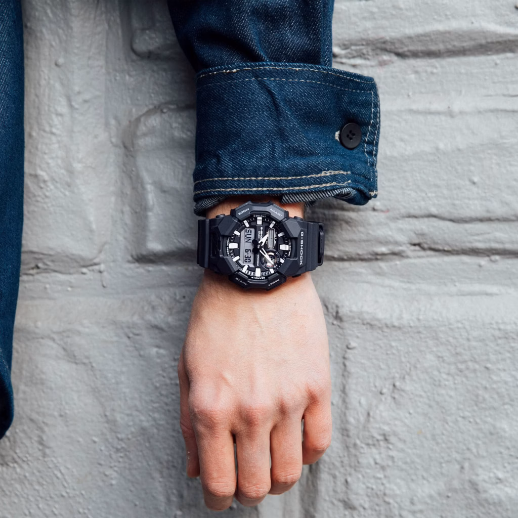 CASIO 卡西歐 G-SHOCK GA-010-1ADR 黑色 裝甲系列 數位指針雙顯錶