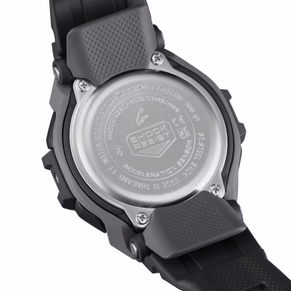 CASIO 卡西歐 G-SHOCK GBD-300-1DR G-SQUAD 黑色八角 運動訓練數位錶：圖片 6