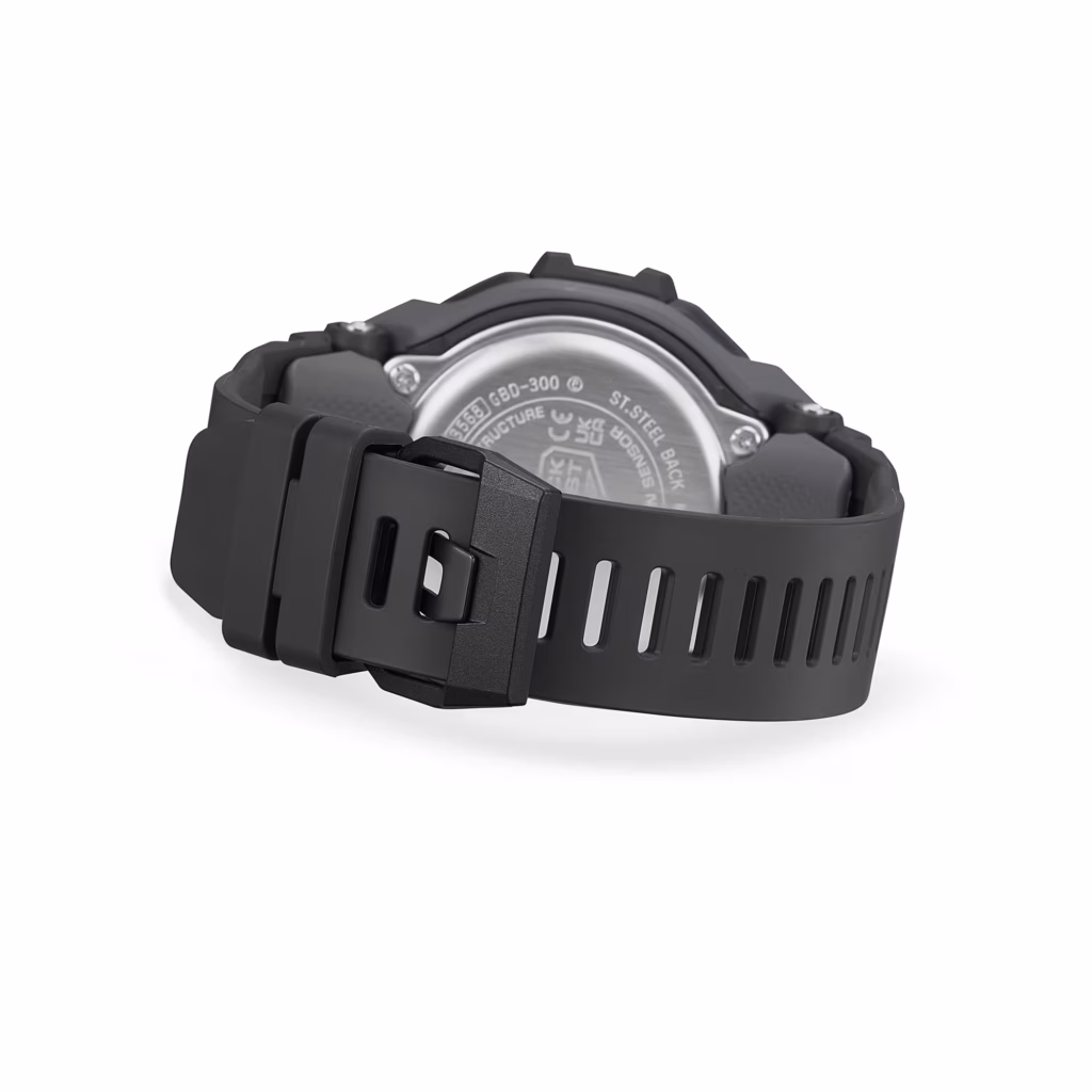 CASIO 卡西歐 G-SHOCK GBD-300-1DR G-SQUAD 黑色八角 運動訓練數位錶
