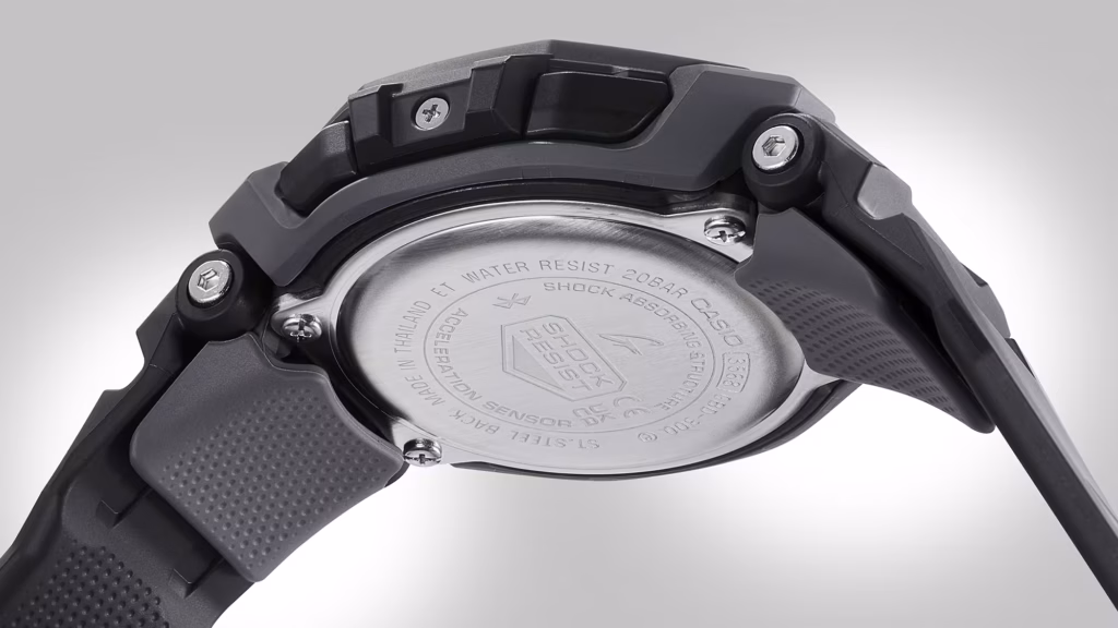 CASIO 卡西歐 G-SHOCK GBD-300-1DR G-SQUAD 黑色八角 運動訓練數位錶