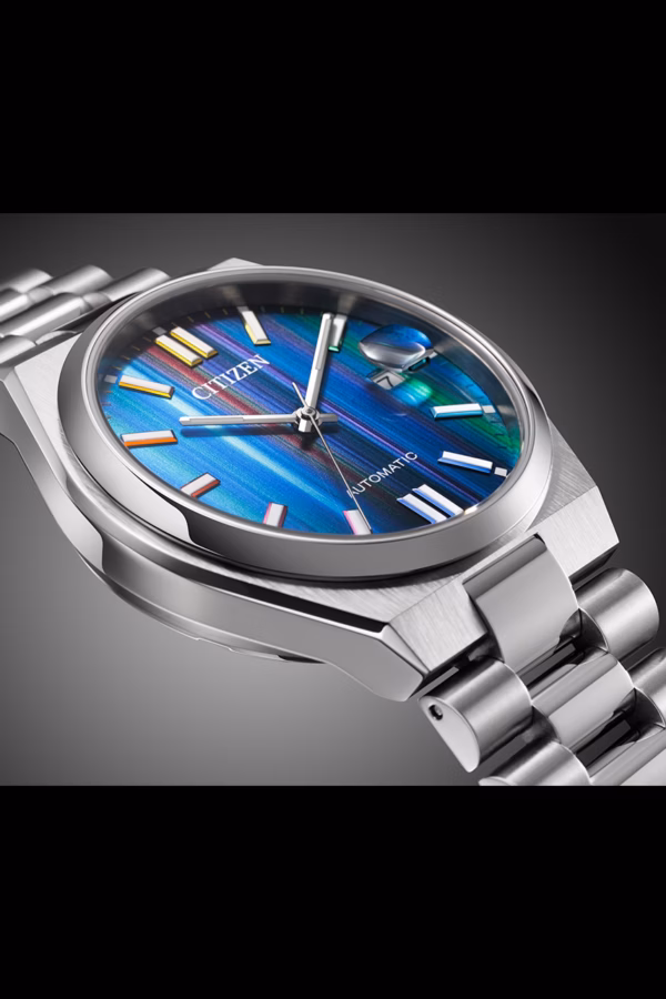 CITIZEN 星辰 Mechanical TSUYOSA 七彩電視TV 撞色機械男錶 NJ0151-53W：圖片 5