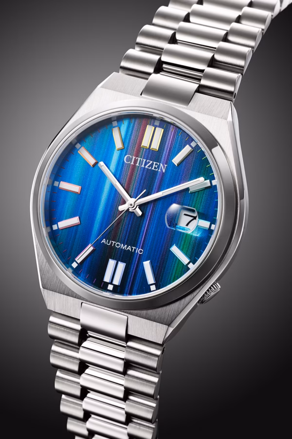 CITIZEN 星辰 Mechanical TSUYOSA 七彩電視TV 撞色機械男錶 NJ0151-53W：圖片 6