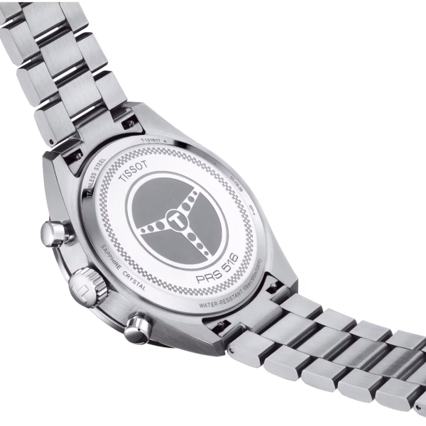 TISSOT 天梭 PRS 516 Chronograph 賽車藍三眼計時錶 T131.617.11.042.00：圖片 5