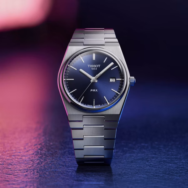 TISSOT 天梭 PRX 40mm 經典藍 70年代復刻石英錶 T137.410.11.041.00：圖片 8