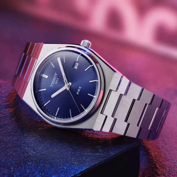 TISSOT 天梭 PRX 40mm 經典藍 70年代復刻石英錶 T137.410.11.041.00：圖片 9