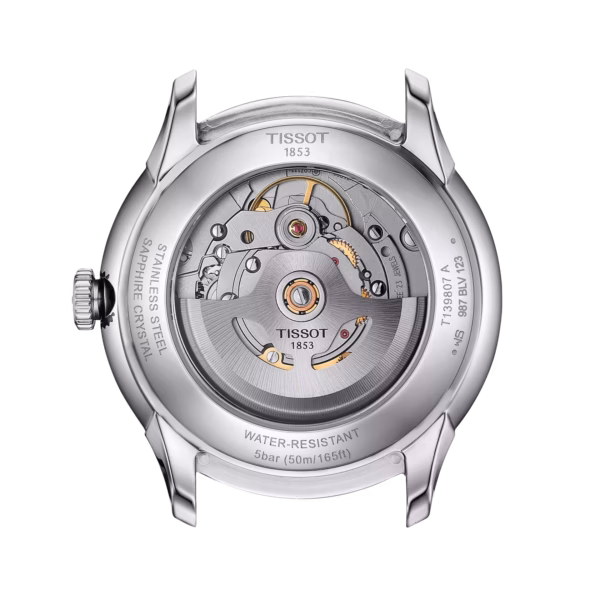 TISSOT 天梭 Chemin des Tourelles Powermatic 80 39mm 杜魯爾 廣告款藍色機械錶 T139.807.16.041.00：圖片 3