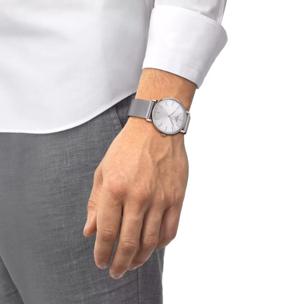 TISSOT 天梭 Everytime 40mm 典雅銀 簡約三針腕錶 T143.410.11.011.00：圖片 4