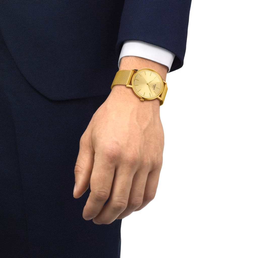 TISSOT 天梭 Everytime 40mm 典雅金 簡約三針腕錶 T143.410.33.021.00