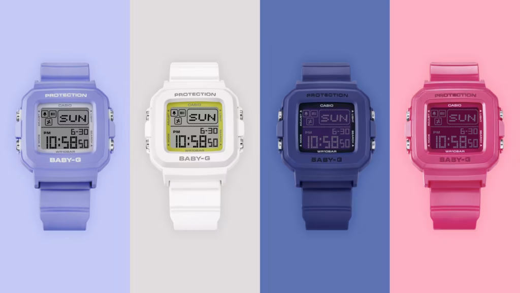CASIO 卡西歐 BABY-G BGD-10K-6DR 酷洛米 Y2K風格時尚 淡紫色 數位像素動畫錶