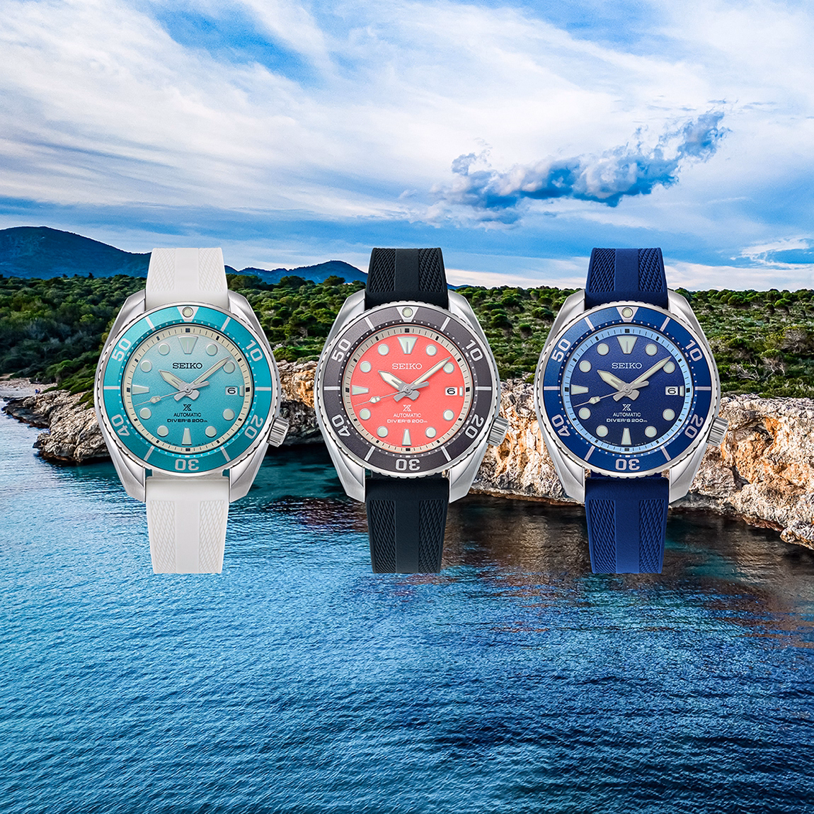 SEIKO 精工 PROSPEX SPB543J1 亞洲限量款 DIVER SCUBA 藍火火山 機械潛水錶 6R35-03N0B