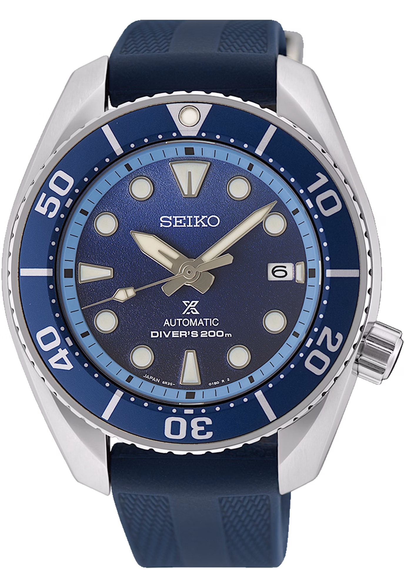 SEIKO 精工 PROSPEX SPB543J1 亞洲限量款 DIVER SCUBA 藍火火山 機械潛水錶 6R35-03N0B