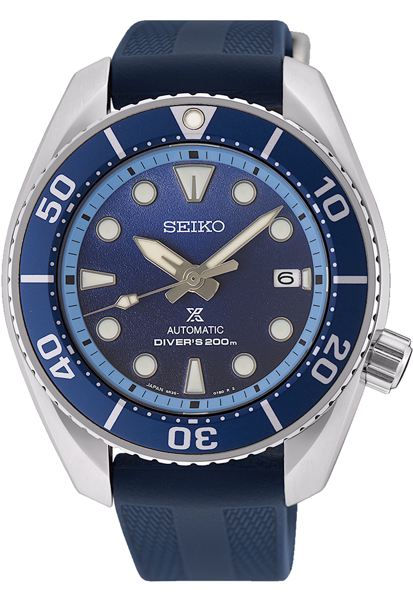 SEIKO 精工 PROSPEX SPB543J1 亞洲限量款 DIVER SCUBA 藍火火山 機械潛水錶 6R35-03N0B