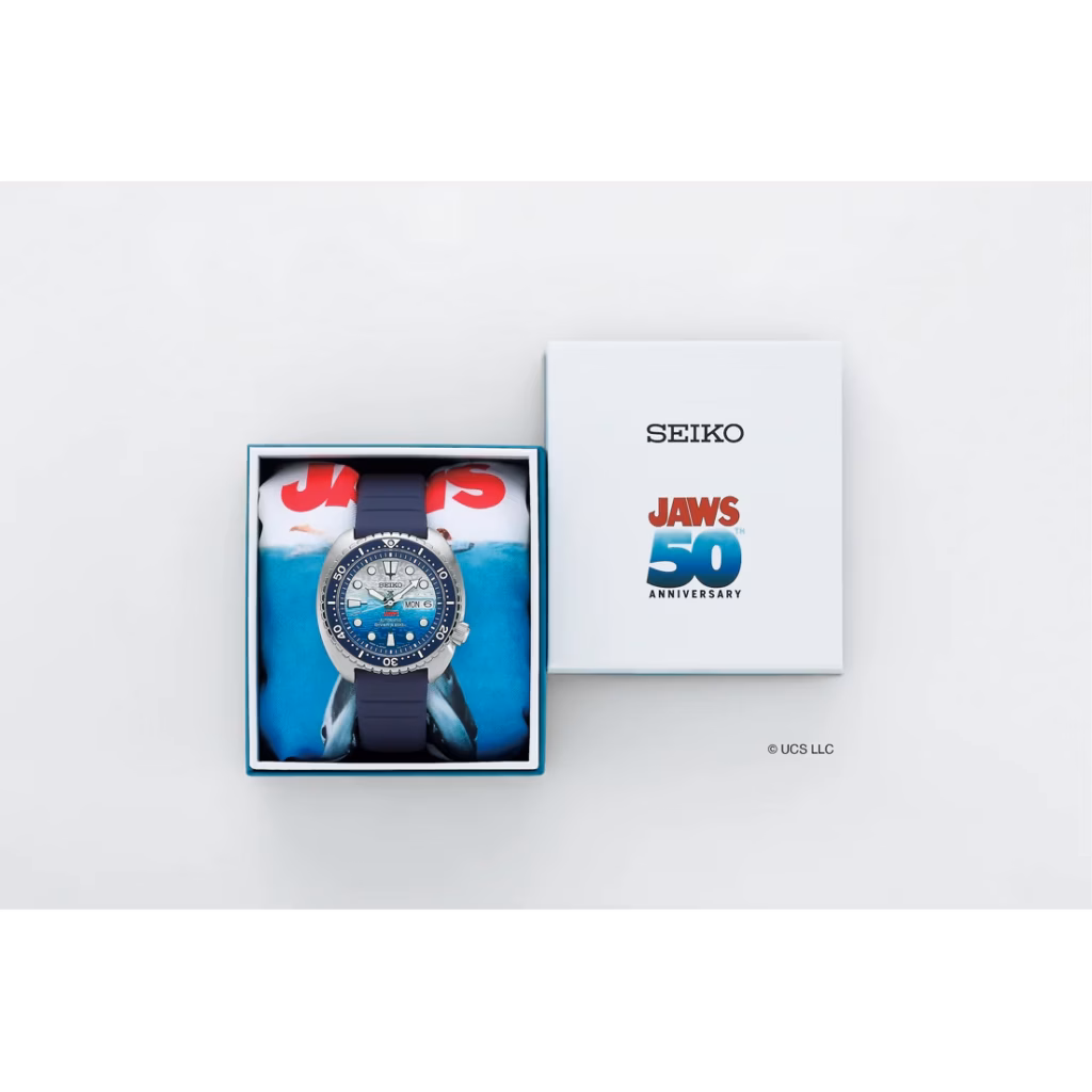 SEIKO 精工 PROSPEX SRPL81K1 JAWS 50th Anniversary Limited Edition 大白鯊50週年紀念 機械潛水錶 4R36-17H0B