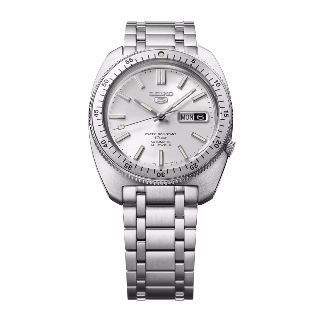 SEIKO 精工 5 Sports SRPL91K1 ‘Gene Kranz’ Limited Edition 60年代復刻限量 經典銀機械錶 4R36-17S0S