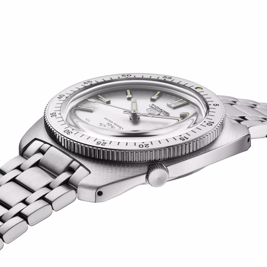 SEIKO 精工 5 Sports SRPL91K1 ‘Gene Kranz’ Limited Edition 60年代復刻限量 經典銀機械錶 4R36-17S0S