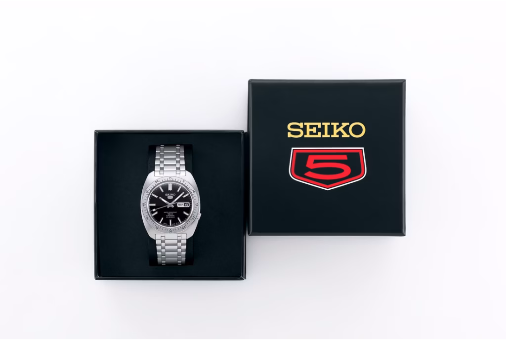 SEIKO 精工 5 Sports SRPL93K1 ‘Gene Kranz’ Limited Edition 60年代復刻限量 經典黑機械錶 4R36-18F0D