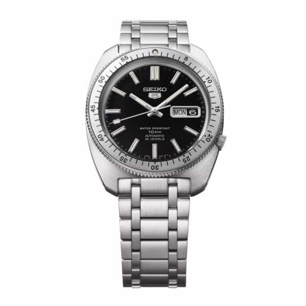 SEIKO 精工 5 Sports SRPL93K1 ‘Gene Kranz’ Limited Edition 60年代復刻限量 經典黑機械錶 4R36-18F0D：圖片 4