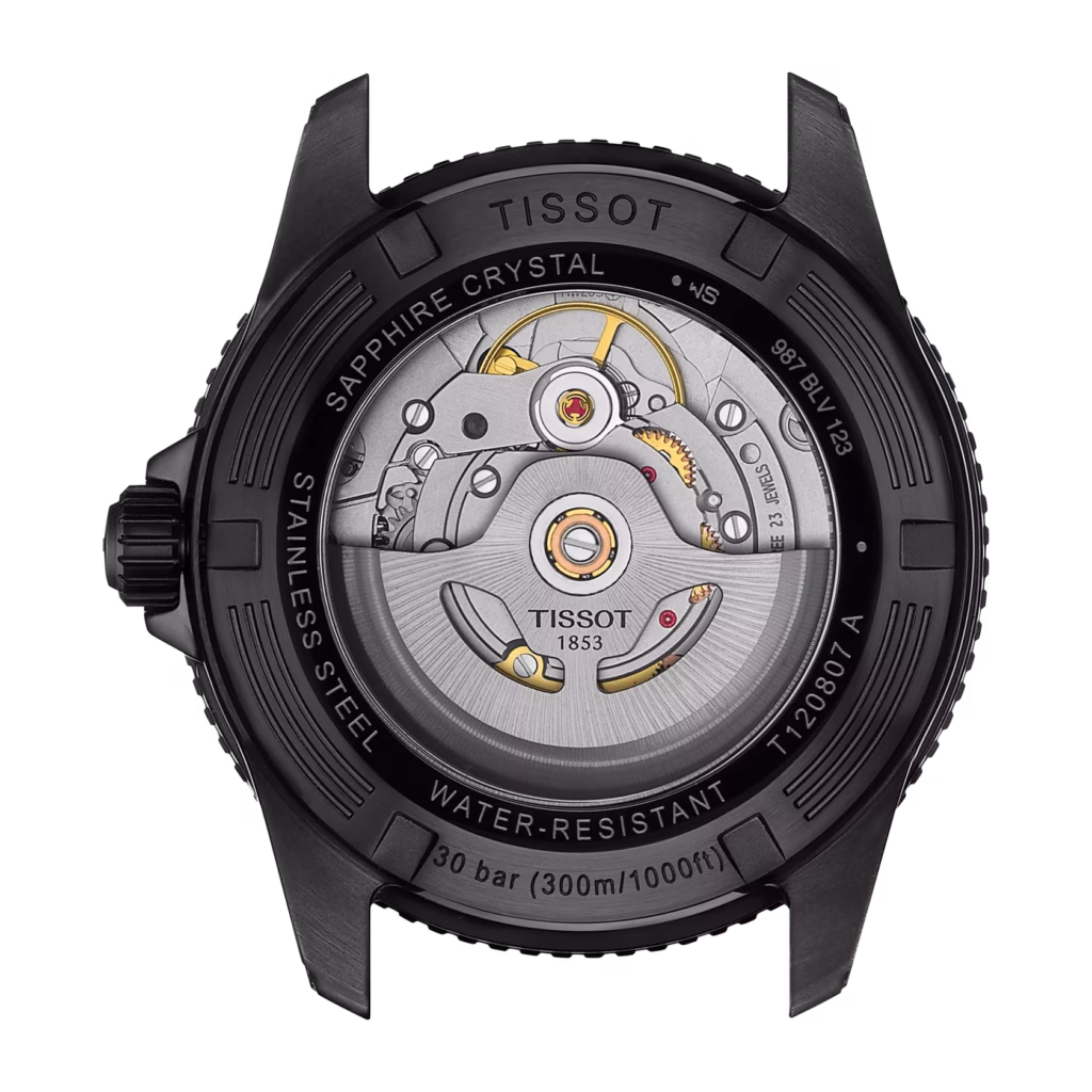 TISSOT 天梭 Seastar 1000 Powermatic 80 40mm 全黑 海星潛水錶 T120.807.33.051.00