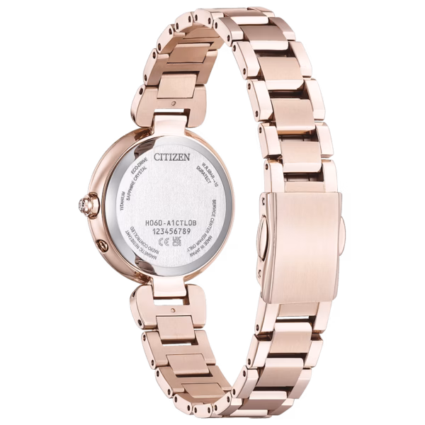 CITIZEN 星辰 xC mizu collection 水系列 雪花櫻花粉 光動能電波女錶 ES9467-71Y：圖片 3