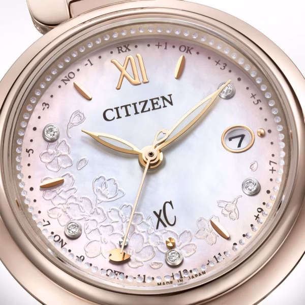 CITIZEN 星辰 xC mizu collection 水系列 白蝶貝櫻花限定 光動能電波女錶 ES9467-89N：圖片 4