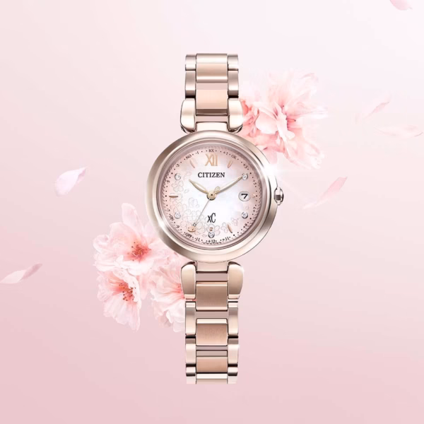 CITIZEN 星辰 xC mizu collection 水系列 白蝶貝櫻花限定 光動能電波女錶 ES9467-89N：圖片 6