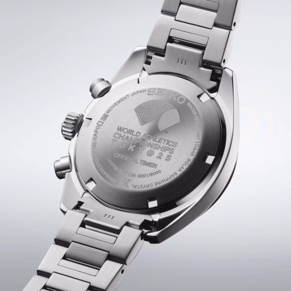 SEIKO 精工 PROSPEX SSC955P1 SPEEDTIMER 江戶紫 2025世界田徑錦標賽限量款 太陽能計時腕錶 V192-0AP0P：圖片 4