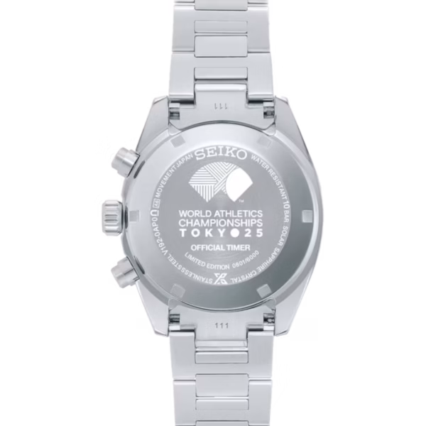 SEIKO 精工 PROSPEX SSC955P1 SPEEDTIMER 江戶紫 2025世界田徑錦標賽限量款 太陽能計時腕錶 V192-0AP0P：圖片 6