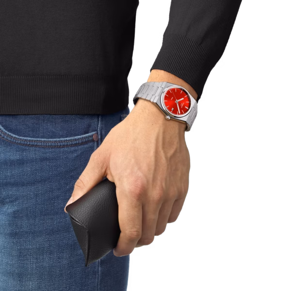 TISSOT 天梭 PRX 40mm 經典紅 70年代復刻石英錶 T137.410.11.421.00：圖片 4