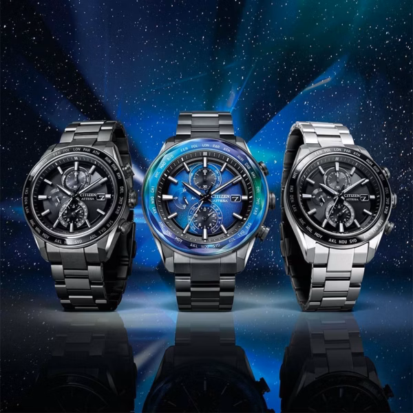 CITIZEN 星辰 ATTESA ACT Line 黑鈦系列 宇宙幻彩限量版 光動能全球電波時計錶 AT8314-53L：圖片 14