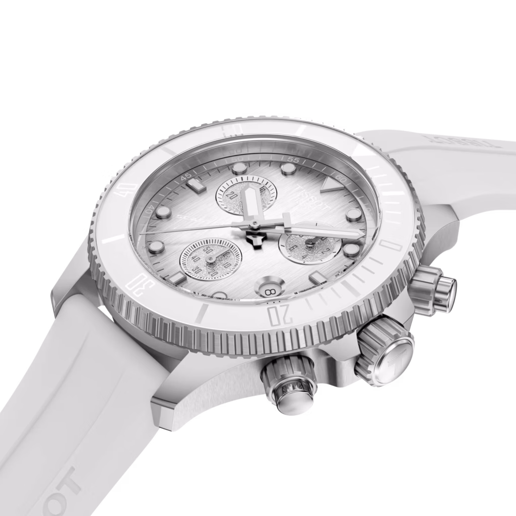 TISSOT 天梭 Seastar 1000 Quartz Chronograph 38mm 白色 海星三眼計時錶 T120.217.17.011.00