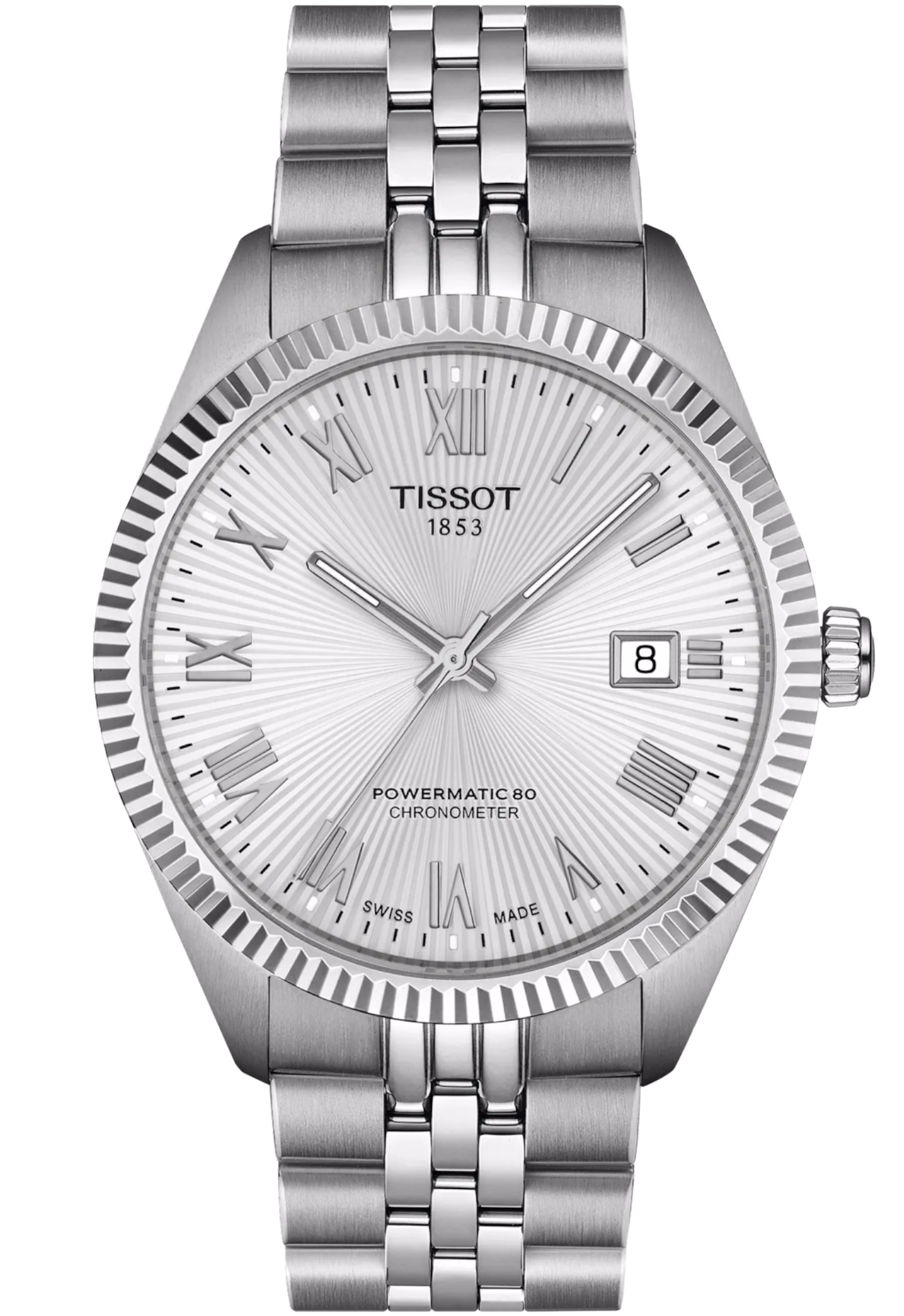 TISSOT 天梭 Ballade Powermatic 80 COSC 39mm 寶環系列 經典銀 T156.408.11.033.00