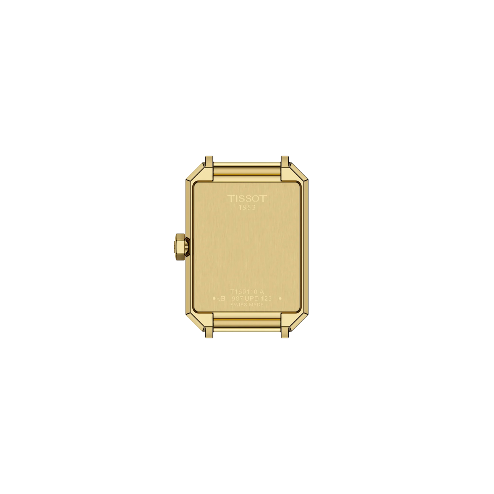 TISSOT 天梭 SRV 30mm  黑珍珠 金色方形女裝腕錶 T160.110.36.126.00