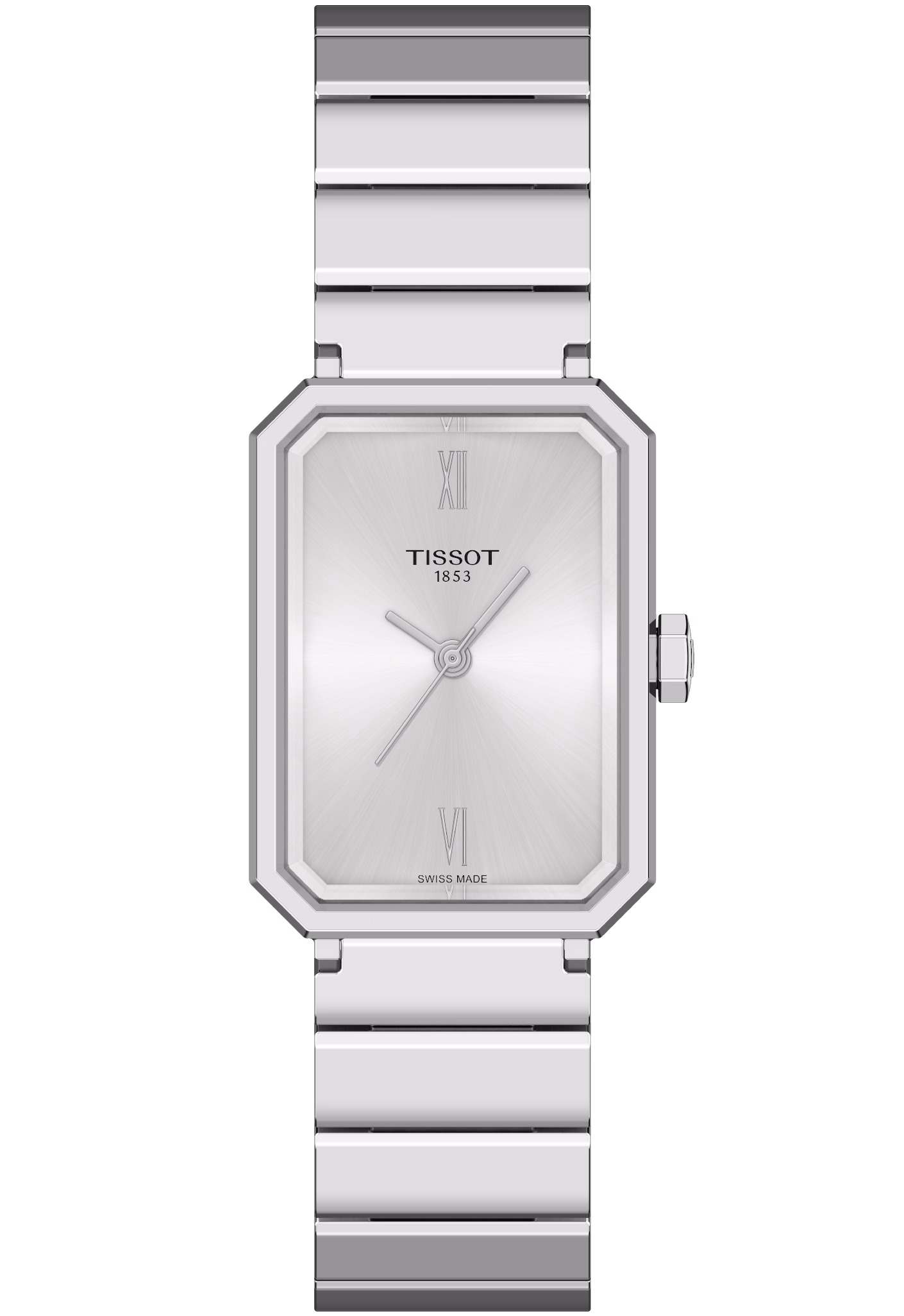 TISSOT 天梭 SRV 30mm 經典銀 方形女裝腕錶 T160.110.11.033.00