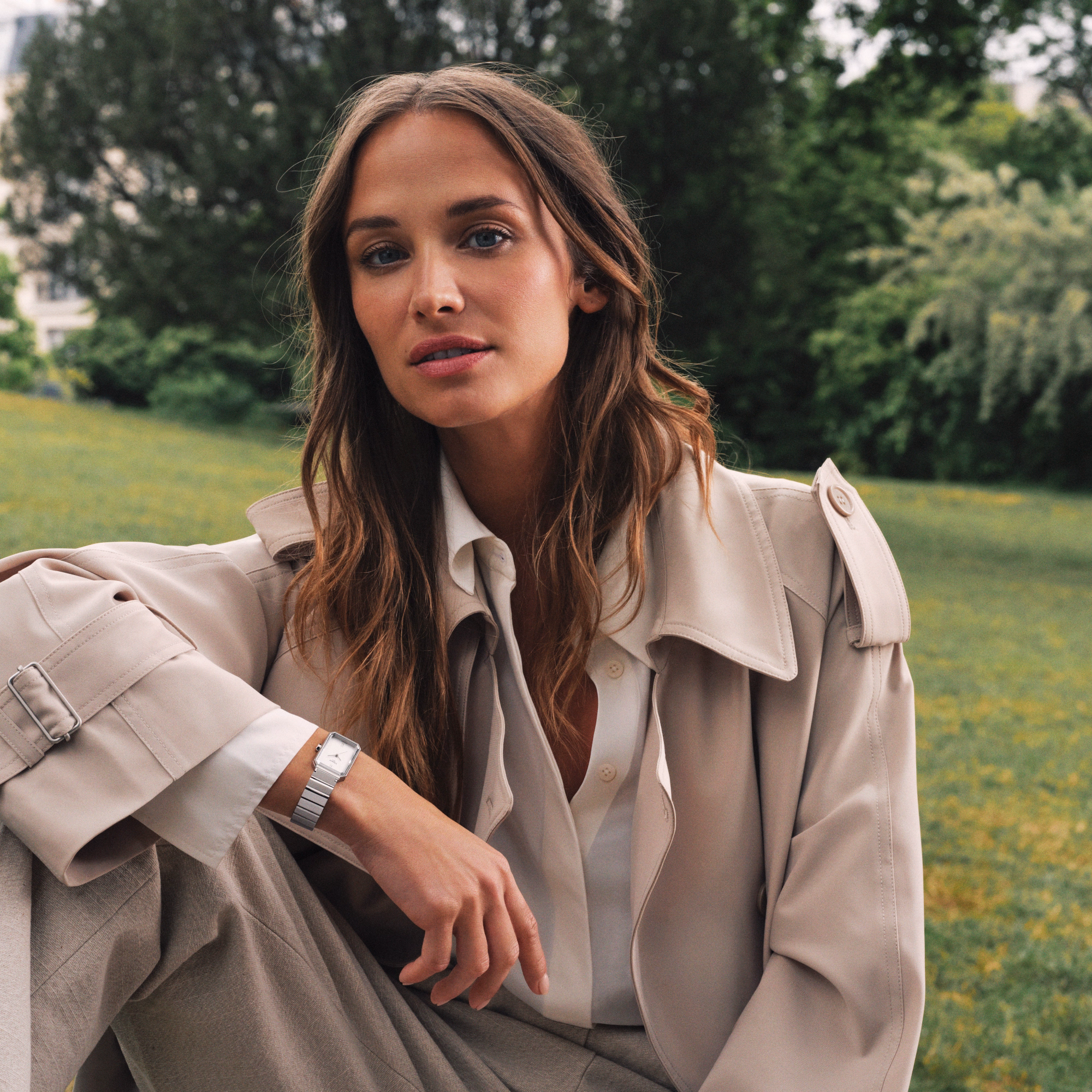 TISSOT 天梭 SRV 30mm 經典銀 方形女裝腕錶 T160.110.11.033.00