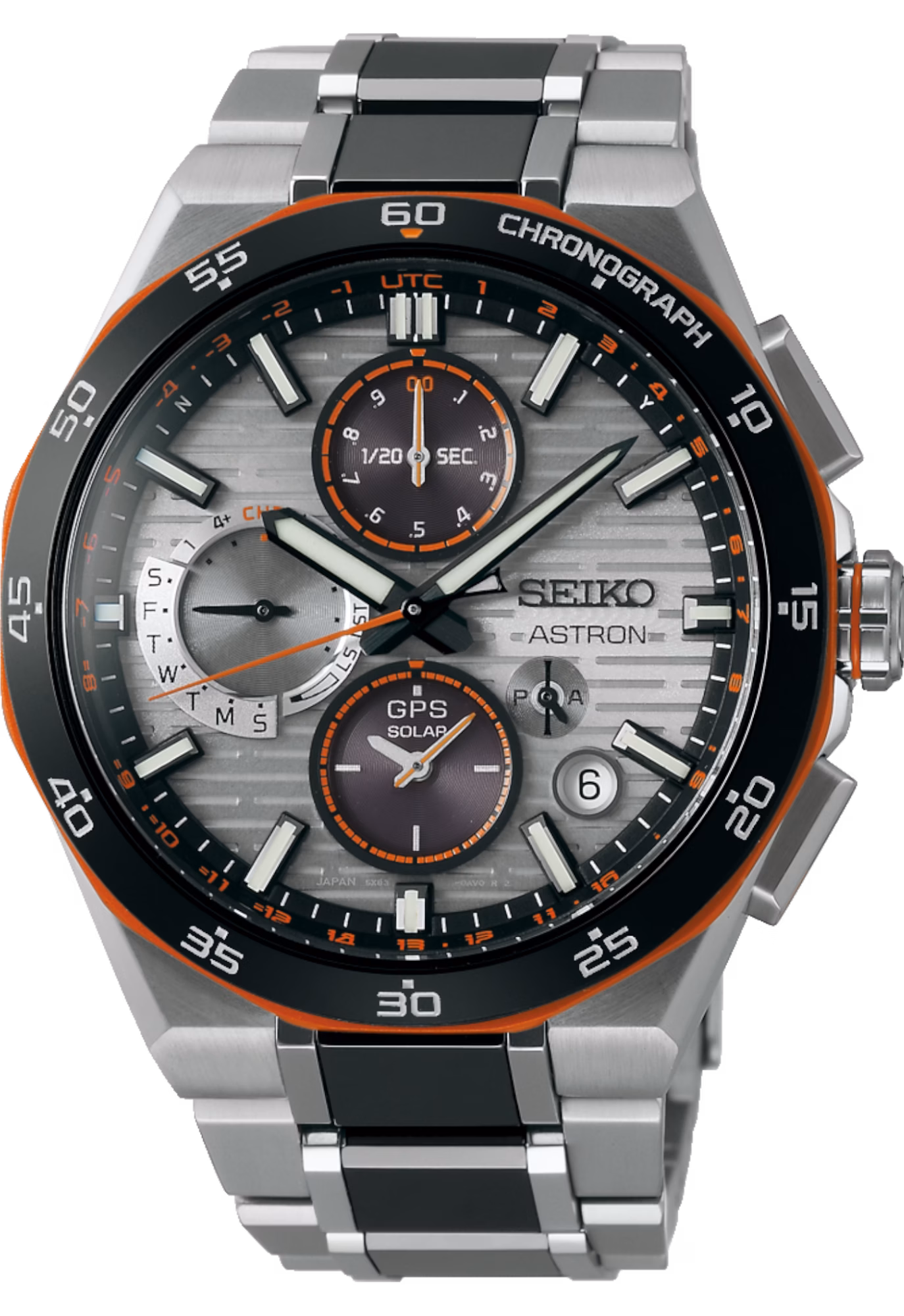 SEIKO 精工 ASTRON SSH183J1 Nexter Limited Edition 橙黑運動款 GPS太陽能計時碼錶 5X83-0AS0N
