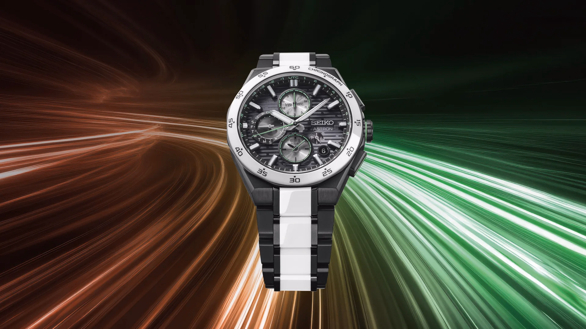 SEIKO 精工 ASTRON SSH185J1 Nexter 2025 Limited Edition 白黑對比款 GPS太陽能計時碼錶 5X83-0AT0G